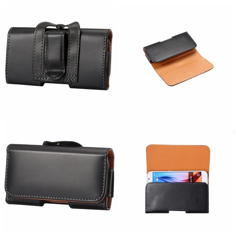 Универсальный кожаный чехол для мобильного телефона с пряжкой на ремешке