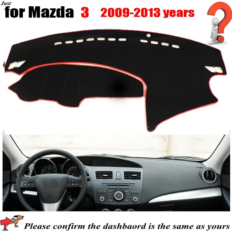 Крышка приборной панели автомобиля для MAZDA 3 2009 до 2013 лет автомобильный Dashmat Левая