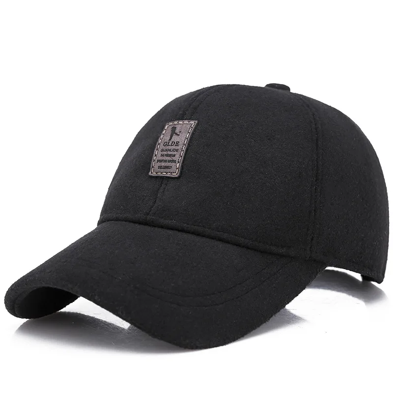 Newly Winter Women Men Baseball Cap Wild Casual Korean Version Wool Embroidered Letters Duck Tongue Hat Warm Dad Hats | Аксессуары для