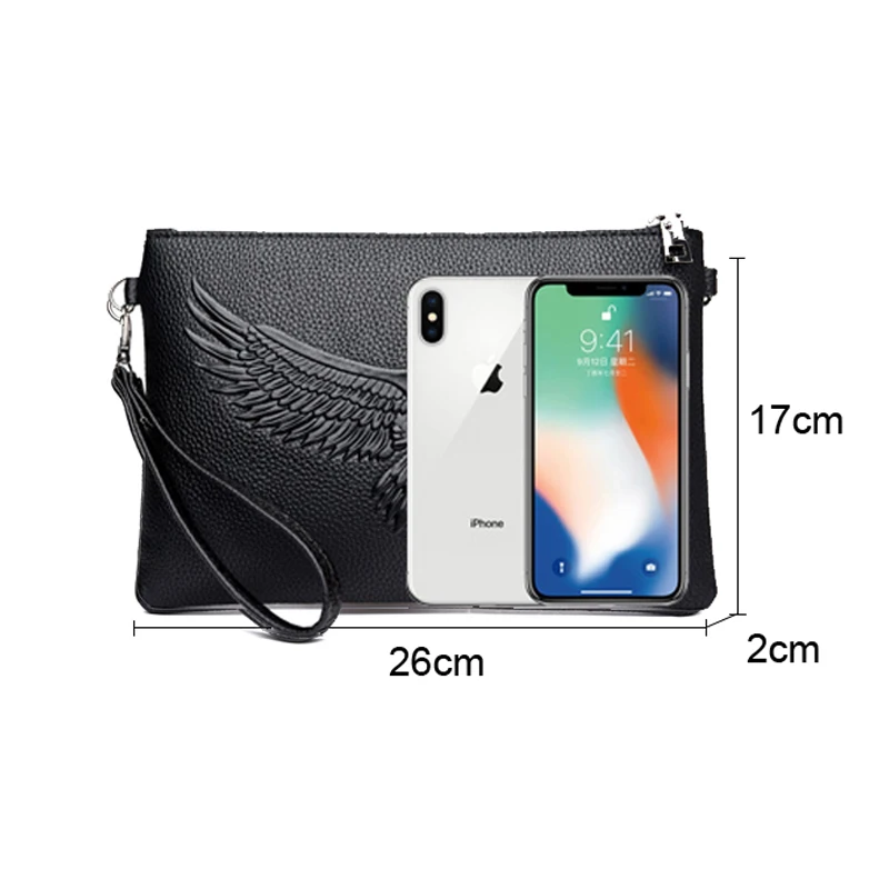 Сумки для мужчин 2019 Модные мужские длинные клатчи через плечо Pu на молнии твердые