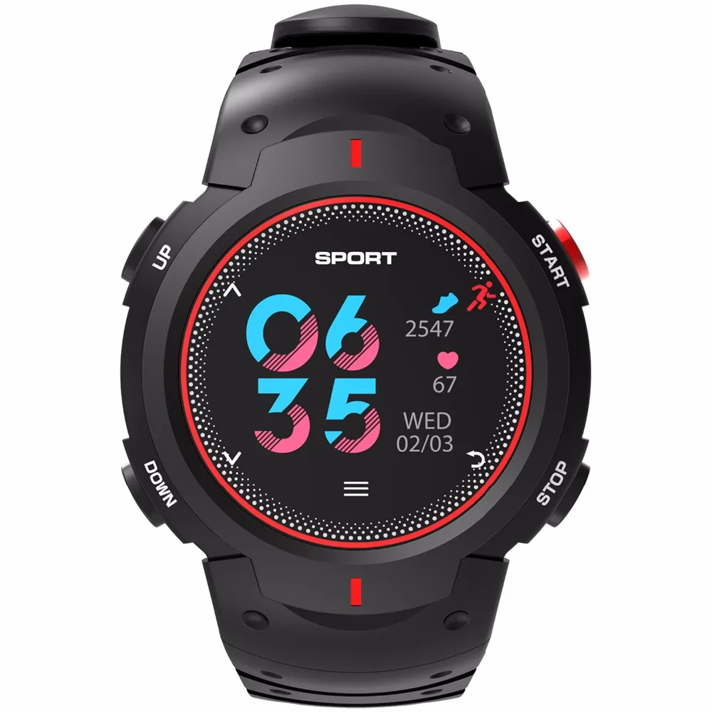 Мужские Смарт часы с пульсометром многоцветным светодиодным