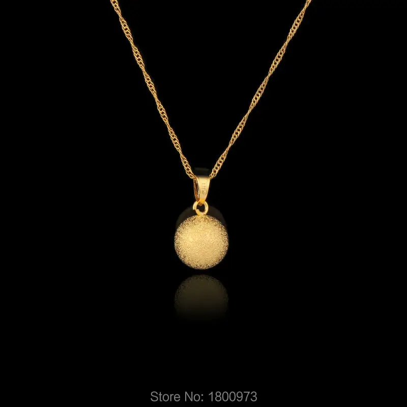 Новое поступление Большая Золотая подвеска в форме шара для женщин Женский