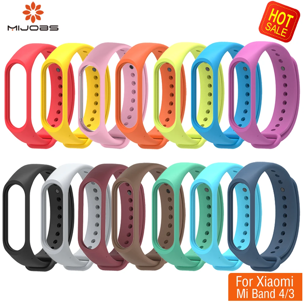 Спортивный Mi Band 3 4 браслет для Xiaomi ремешок Смарт-часы Аксессуары Силиконовый pulsera