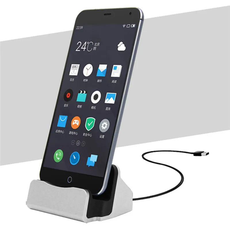 For iPhone X 8 7 6 USB Cable Sync Cradle Charger Base Xiaomi Android Type C Samsung Stand Holder Charging Dock Station | Мобильные
