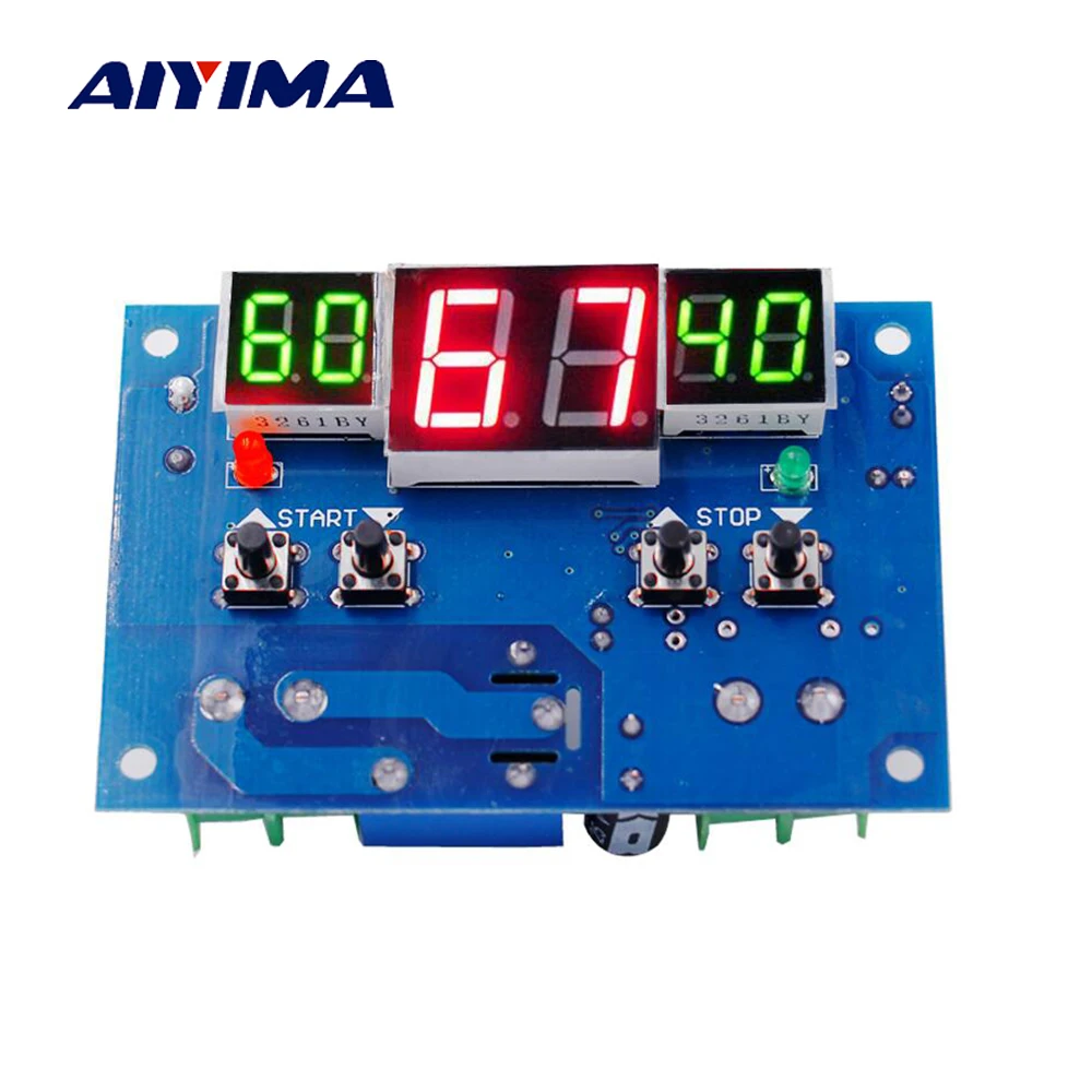 AIYIMA DC12V интеллектуальный цифровой Дисплей термостат Температура контроллер с