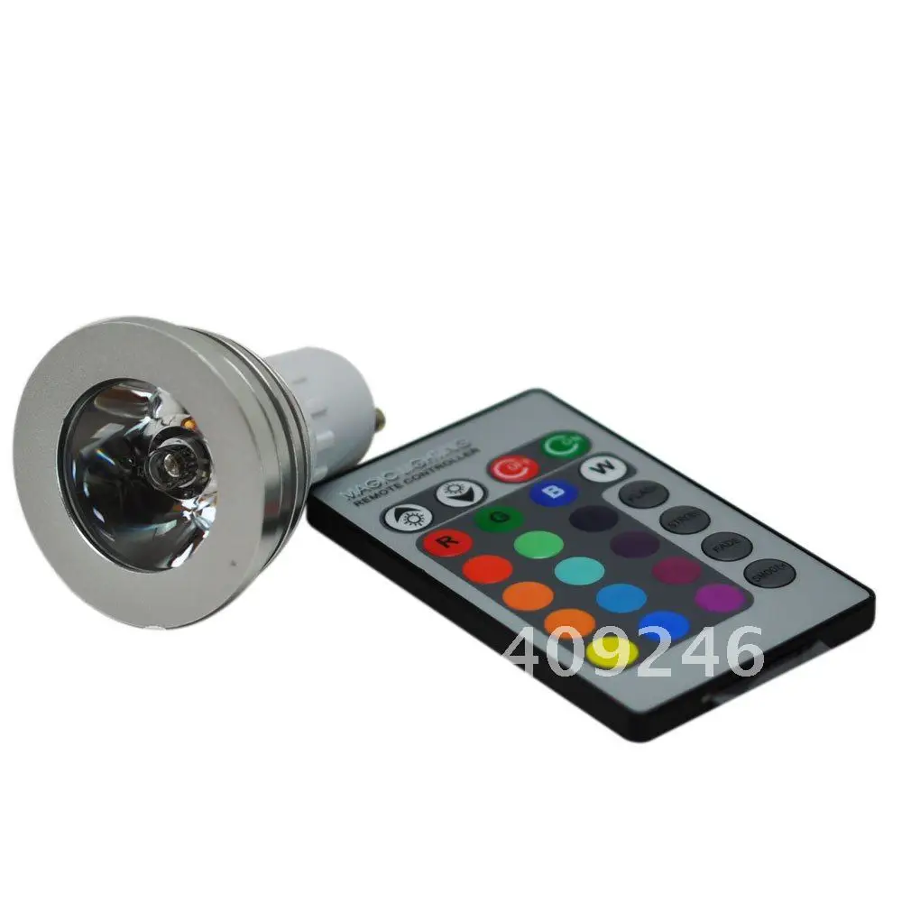 Светодиодная лампа с дистанционным управлением 16 цветов 3 Вт GU10 | Лампы и