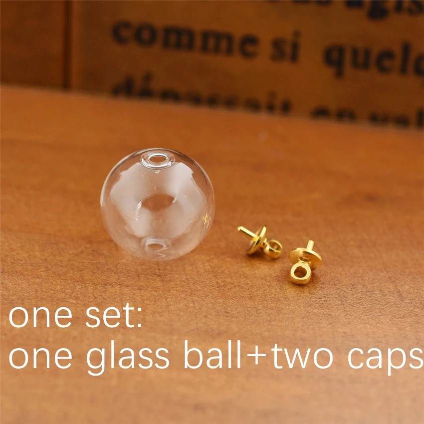 10 комплектов стеклянные шарики с двойным отверстием и шариками | Украшения