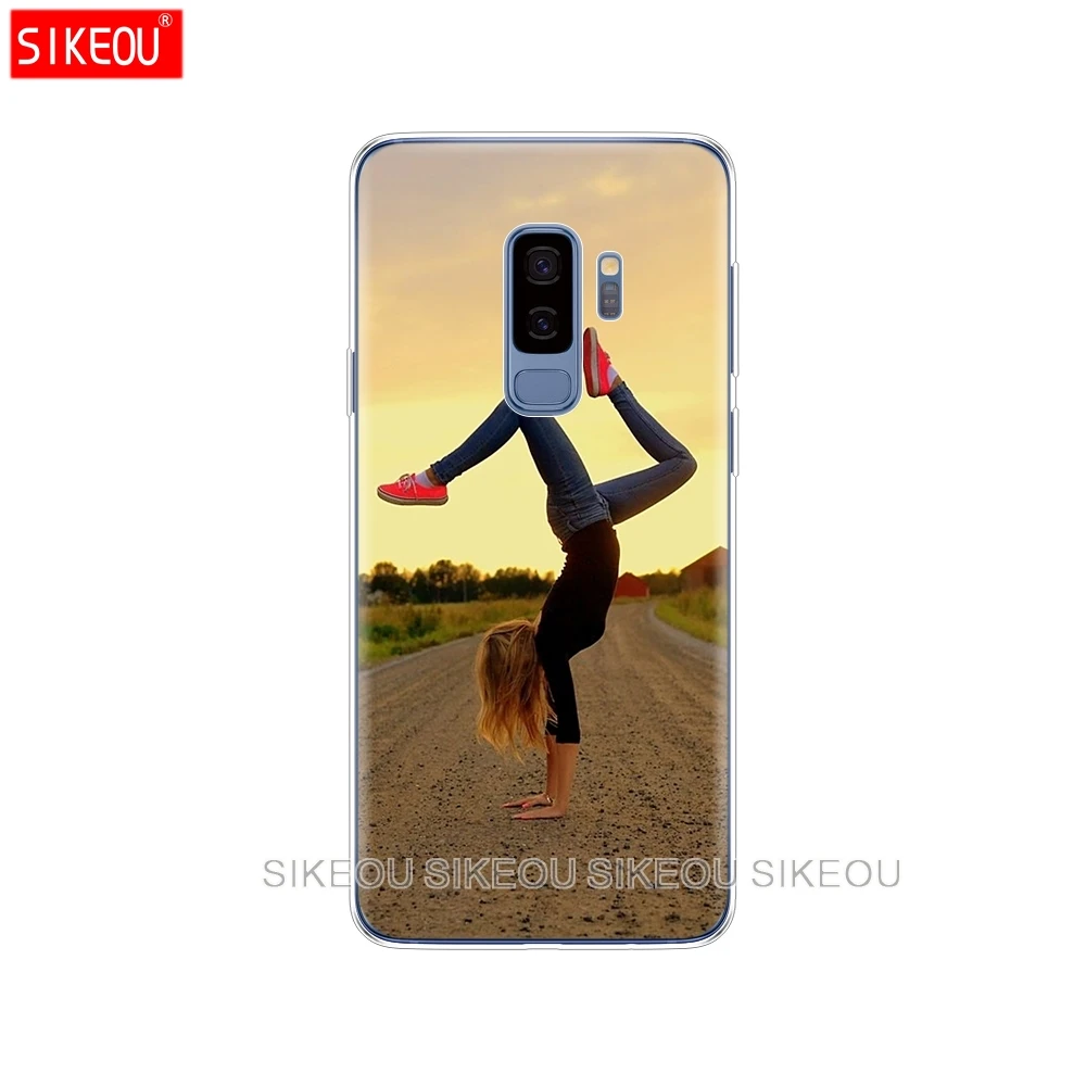 Силиконовый чехол для Samsung Galaxy S9 S8 S7 S6 edge S5 S4 S3 PLUS телефона гимнастический силуэт |