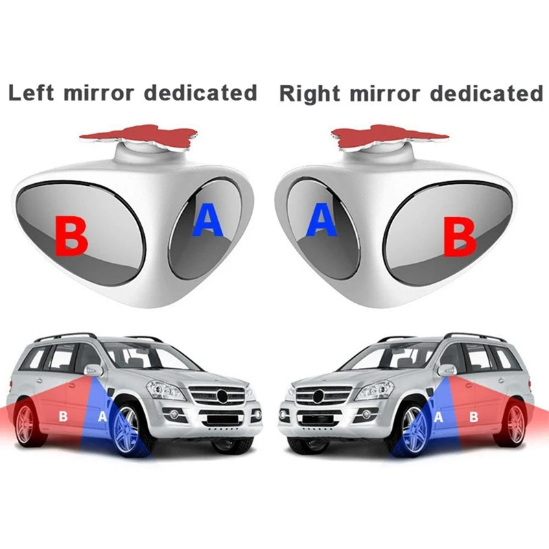 Practical Car Blind Spot Mirror Wide Angle 360 degrees Rotation Adjustable Convex Rear View Front Wheel | Автомобили и мотоциклы