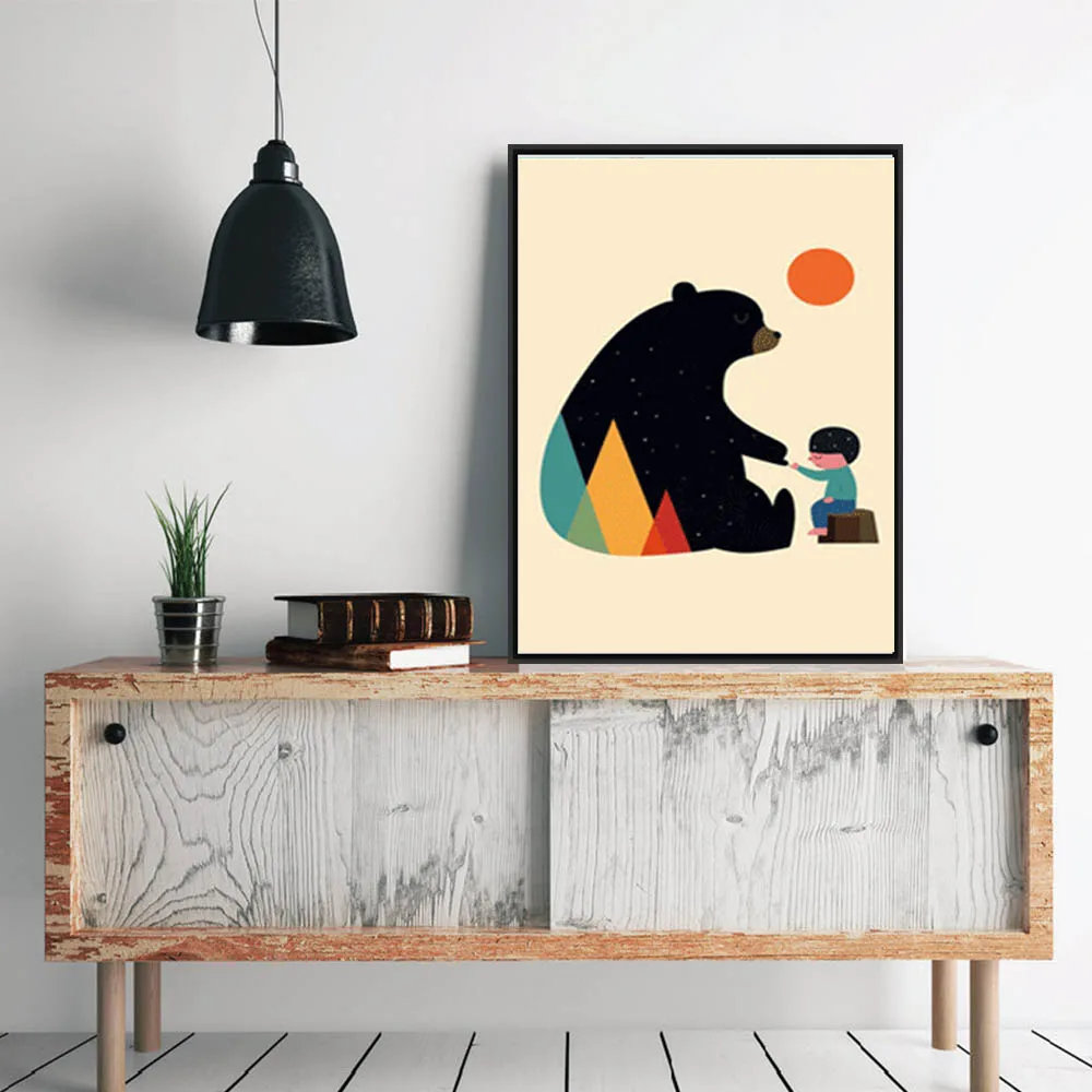 Удивительная Картина на холсте в скандинавском стиле художественный принт с