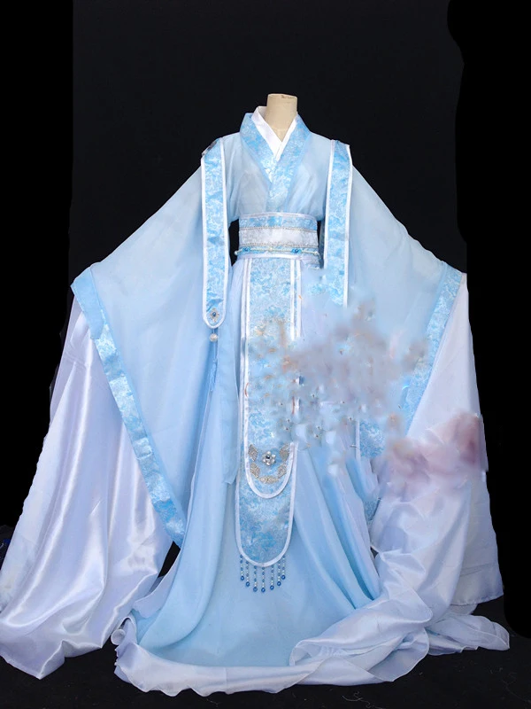 Xu Ran Ju белый синий мужской костюм Hanfu Cos Shen'An MuYan ShangGuan Tou для косплея Hanfu|Костюмы