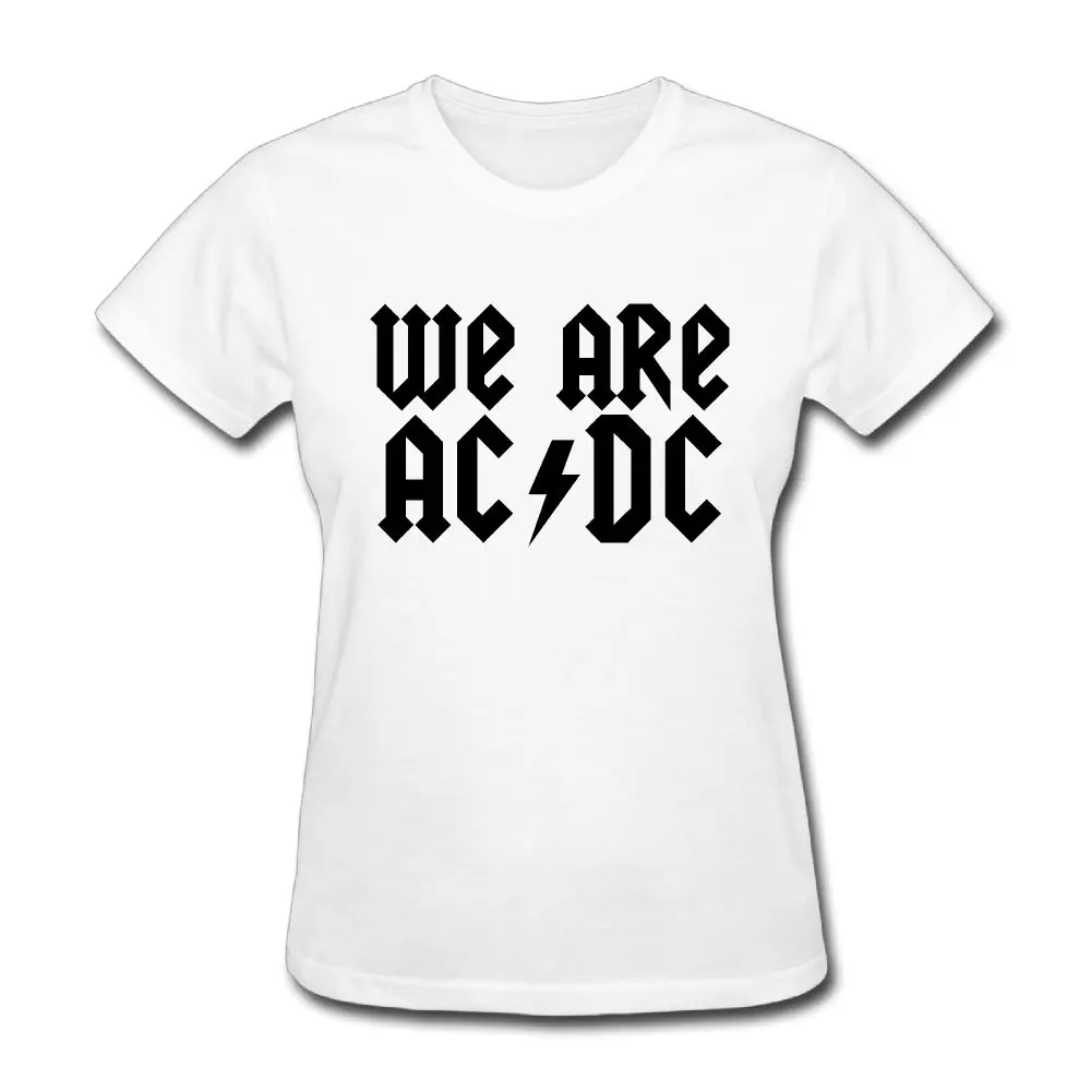 SAMCUSTOM Новинка 3D печать acdc футболки для женщин Harajuku Забавный продукт повседневные