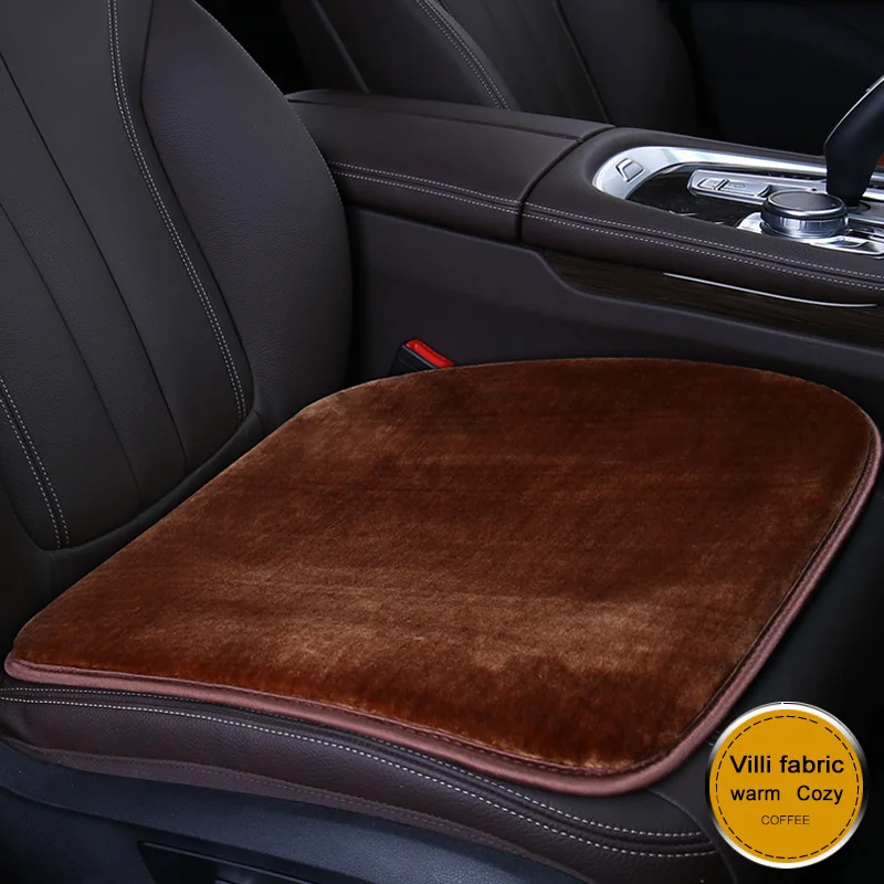 Зимний теплый плюшевый чехол для сиденья автомобиля Меховой 1 шт. защитные чехлы