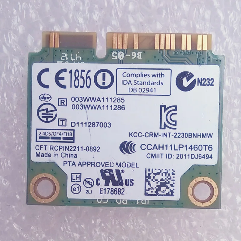 Intel Centrino Wireless N 2230 + Bt4.0 WiFi карта 2230BNHMW D P/N 05DVH7|wifi card|intel centrino wireless-n 2230wireless-n |