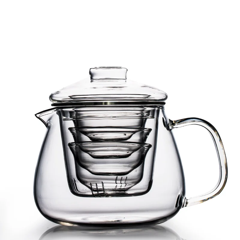 Горячая Распродажа элегантная чайный сервиз фильтр для чайной чашки стеклянные