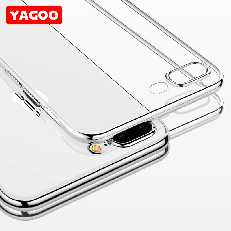 For iphone 7 plus case for iphone7 transparent luxury silicone soft back cover 360 shell ultra thin protective yagoo |