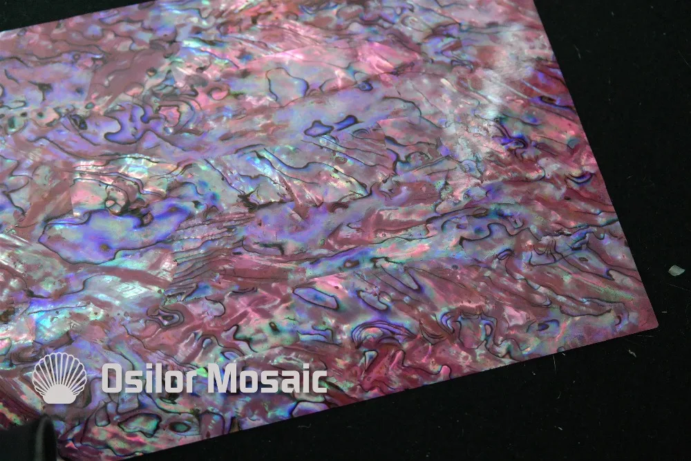 Окрашенный ламинат перламутровой раковины розового цвета для музыкальных