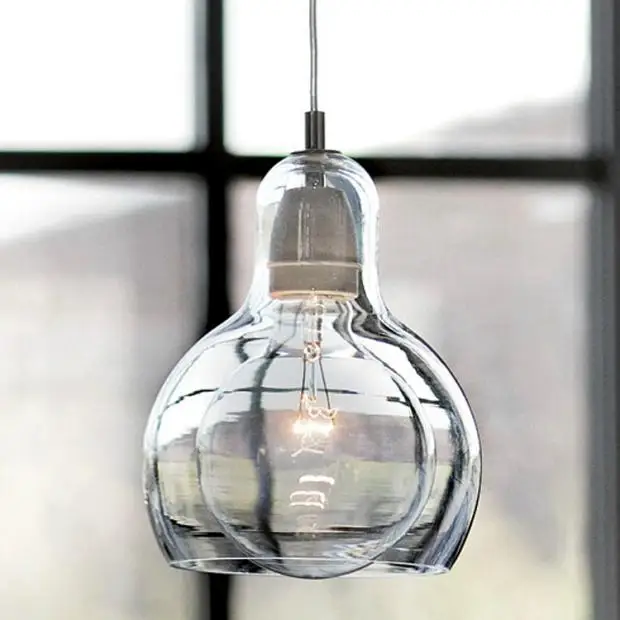 

Nordic loft Personalized Big Bulb Glass Pendant Light Amber Glass Lampshade Lighting Fixtures110-240V Bar Hanging light lamp