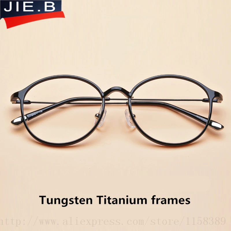 Пластиковая титановая оправа для очков женские прозрачные линзы винтажная