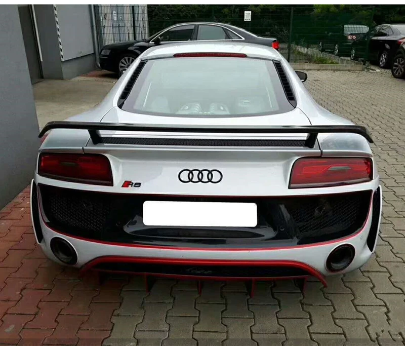 Оригинальный Z ART GT углеродного волокна задний спойлер для Audi R8 2007 2015 заднее крыло