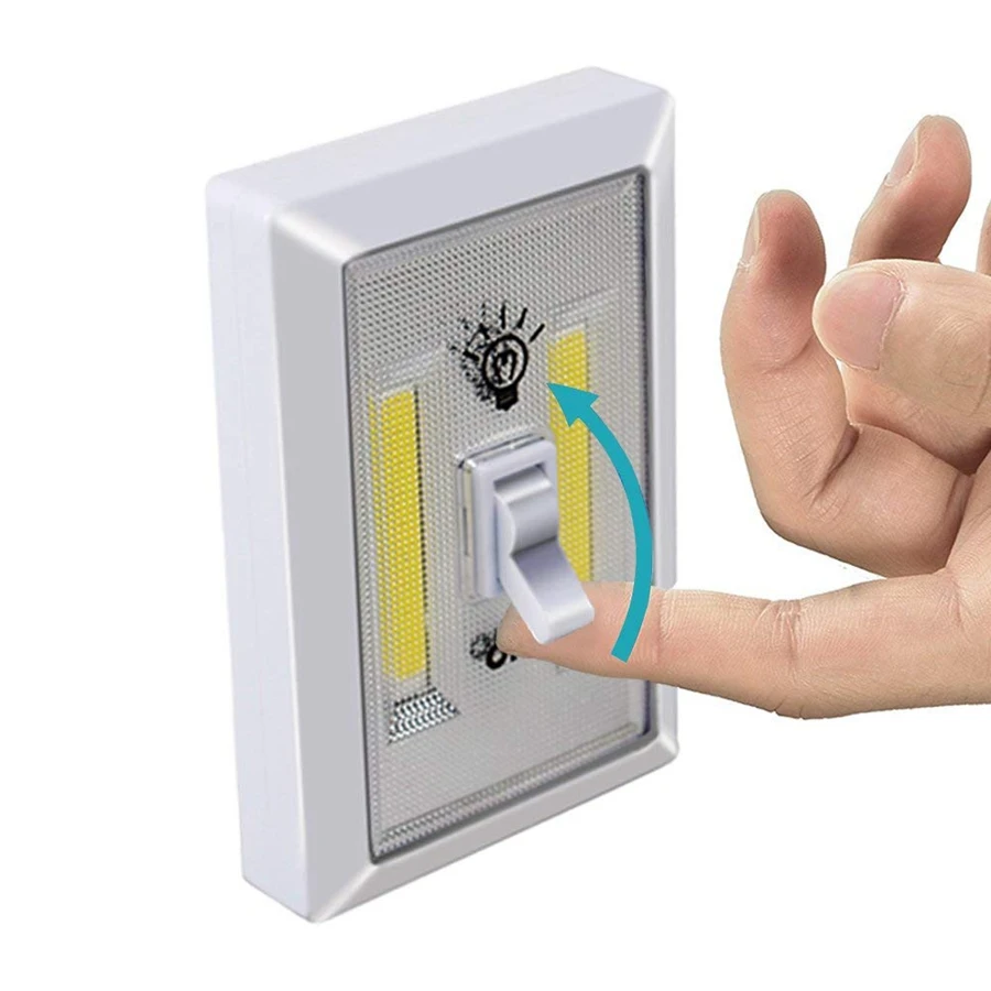 COB LED Беспроводной Выключатель Света коснитесь света батареи 4 * AAA управляемые