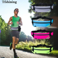 tfshining outdoor running waist phone bag waterproof mobile phone holder jogging belt belly bag sport gym fitness bag for phone