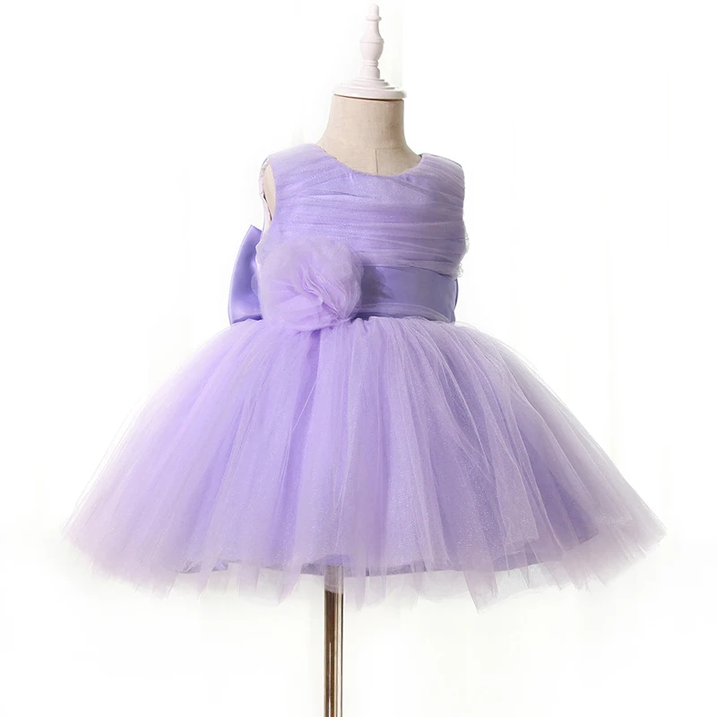 Лидер продаж бесплатная доставка милое фиолетовое Плиссированное бальное