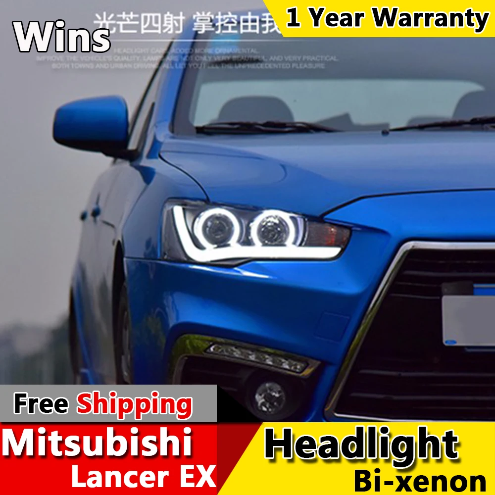 Wins светильник s для Mitsubishi LANCER головной LANCER-EX светодиодный Angel eye DRL передний Bi-Xenon