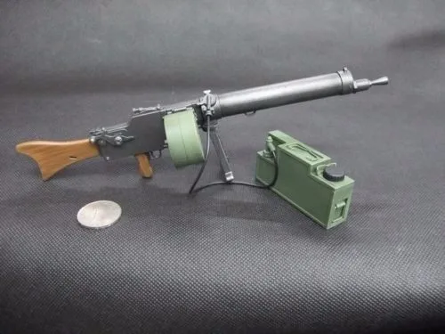 1/6 весы солдатское оружие Модель игрушки MG08/15 с водяным охлаждением пулемет для 1" фигурка