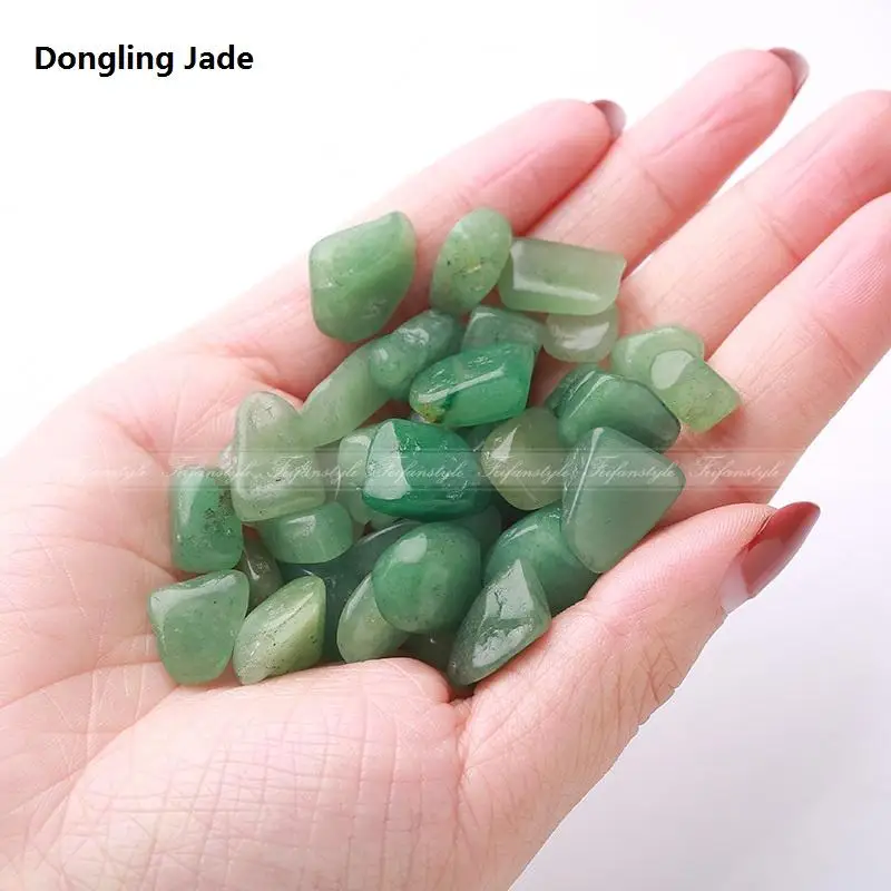 Dongling Jade 50 г натуральный розовый кварц белый кристалл Аметист черный обсидиан мини камень рок чипы с лечебным действием, образцы A115CL кристалл любовь - Цвет: Dongling Jade