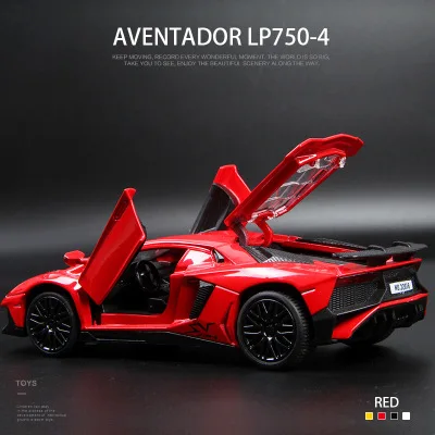 LP770 LP750 Модель литья под давлением из 1:32 сплава, автомобильный звуковой свет, игрушка для автомобиля, миниатюрная модель машинки, игрушки для детей, подарок