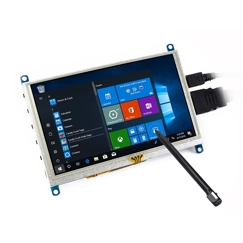 5inch 800x480 Resistive Touch Screen LCD HDMI interface support Raspberry Pi BB Black Banana Windows 10/8.1/8/7 | Компьютеры и офис