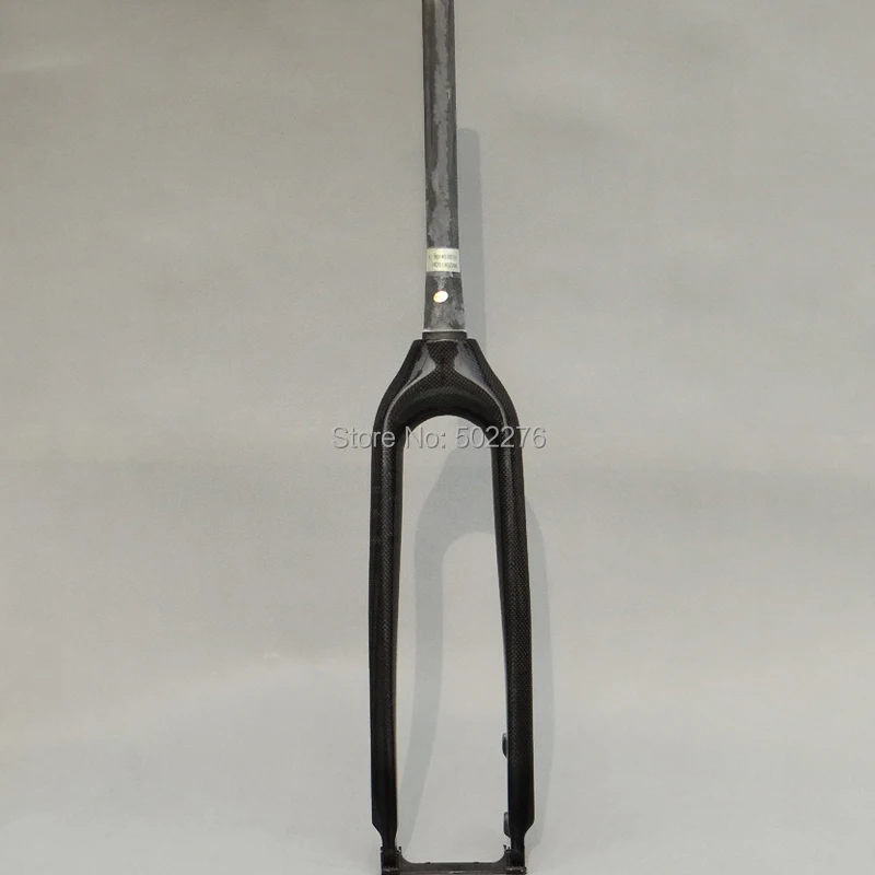 3k углеродная Глянцевая вилка для горного велосипеда коническая Велосипедная