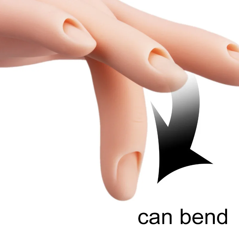 Pro практика ногтевого искусства ручной мягкий тренировочный дисплей Модель руки