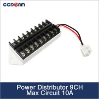 ccdcam 9ch power distributor dc ac connectorsplitter with max circuit 10a for cctv cameras