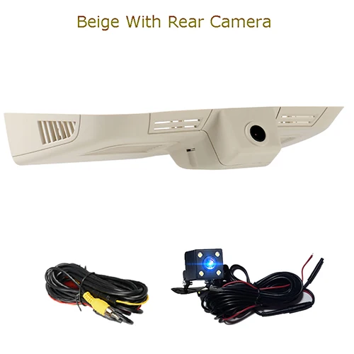 Beige Two Lens Cam Jabriel Скрытая HD Автомобильная Камера вождения рекордер wifi Автомобильный видеорегистратор для 2013- Mercedes Benz ML GL 320 350 400 500 Dexule - Название цвета: Beige Two Lens Cam