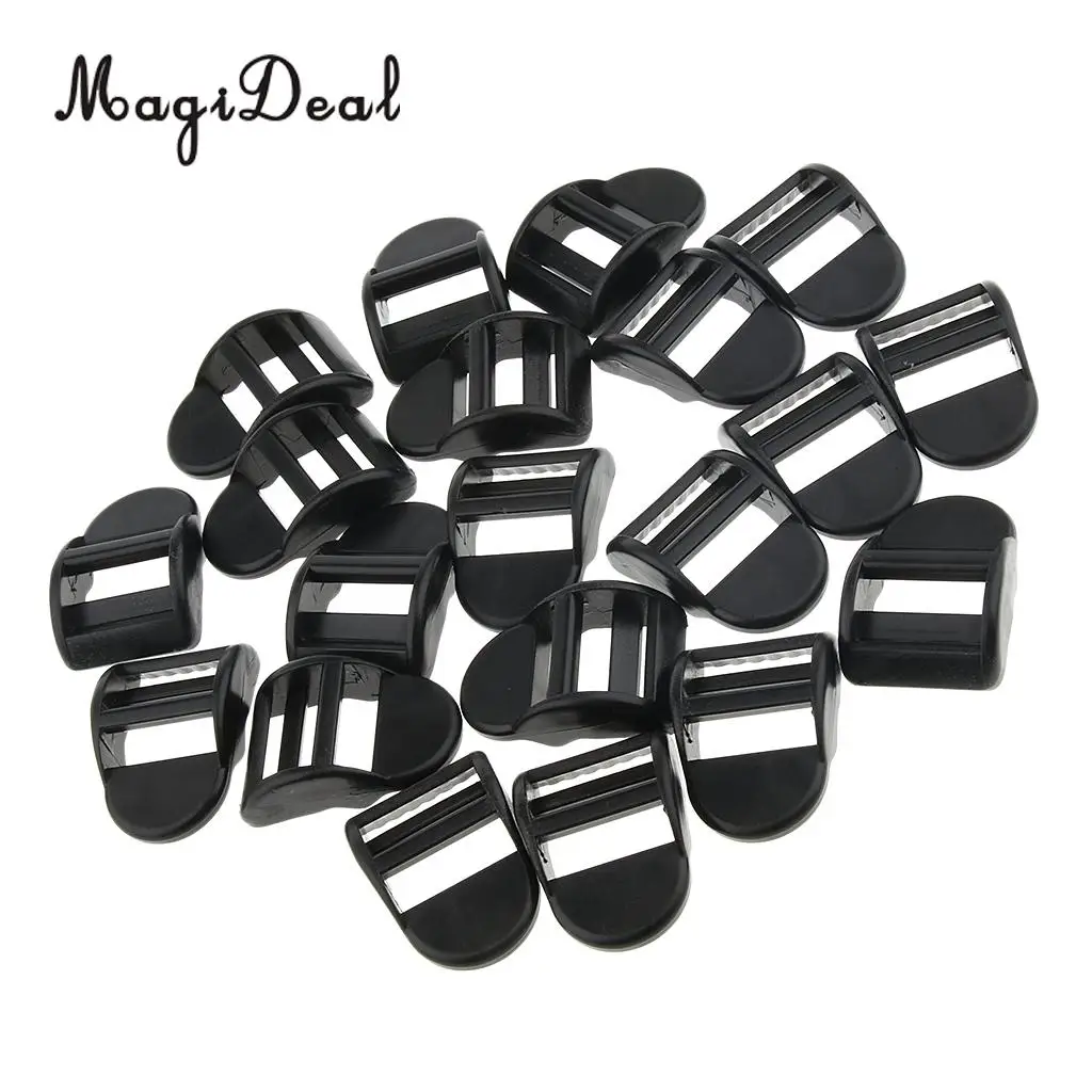 20 шт. лестница замок слайдер три скольжения пряжки регулируемые для сумки лямки