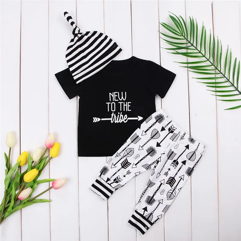 Милая Одежда для новорожденных мальчиков и девочек Футболка с круглым