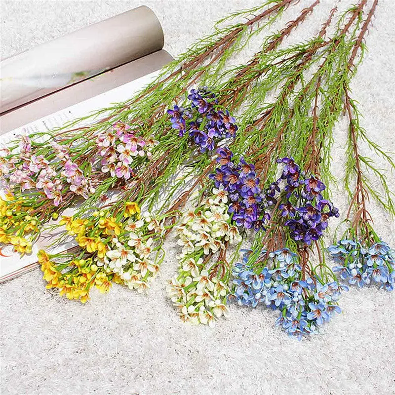 79cm Artificial Plum Flower Branch Real Touch Fake Flowers Simulation Plant for Party DIY Wedding Decoration Home Garden Decor | Дом и сад