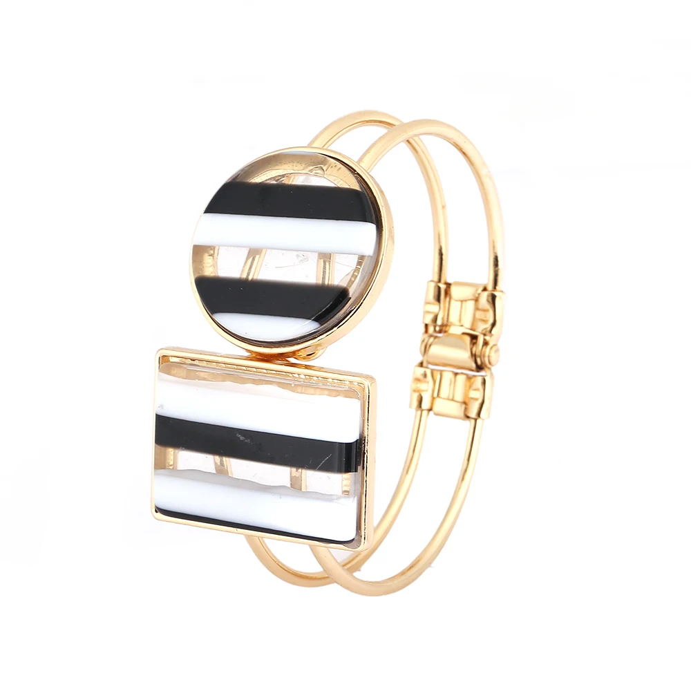 Модные Позолоченные инкрустированные полиуретановый браслет крутые
