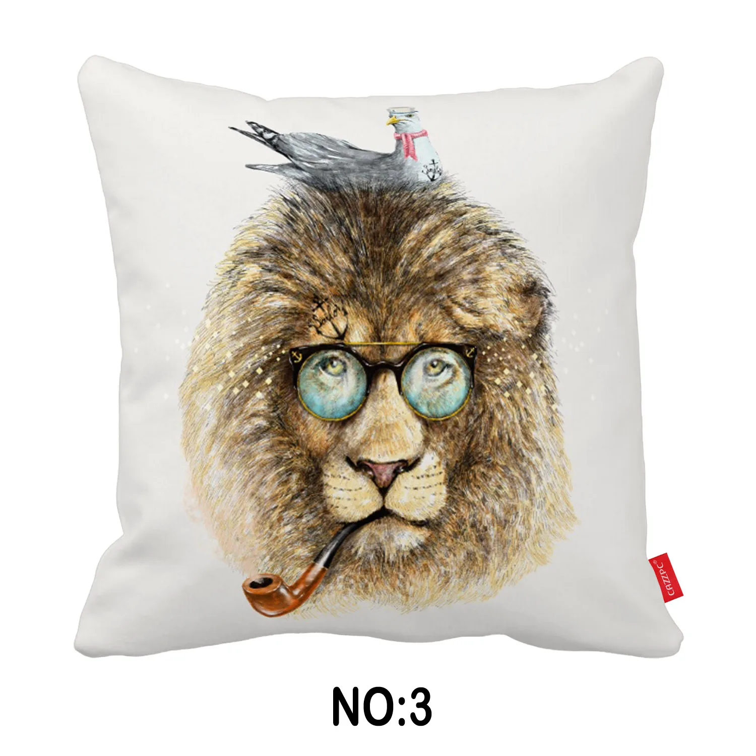 Эскиз Акварельная абстрактная поп Книги по искусству с принтом льва