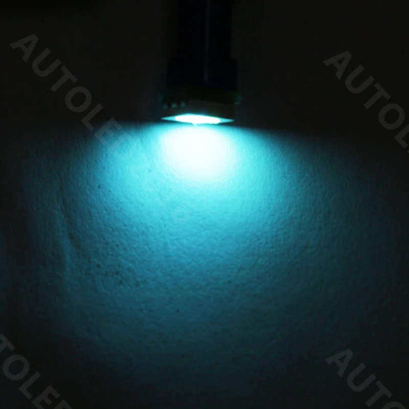 10 шт. T5 74 светодиода 1 SMD 5050 Светодиодный ные лампы супер яркие Ледяные Голубые для
