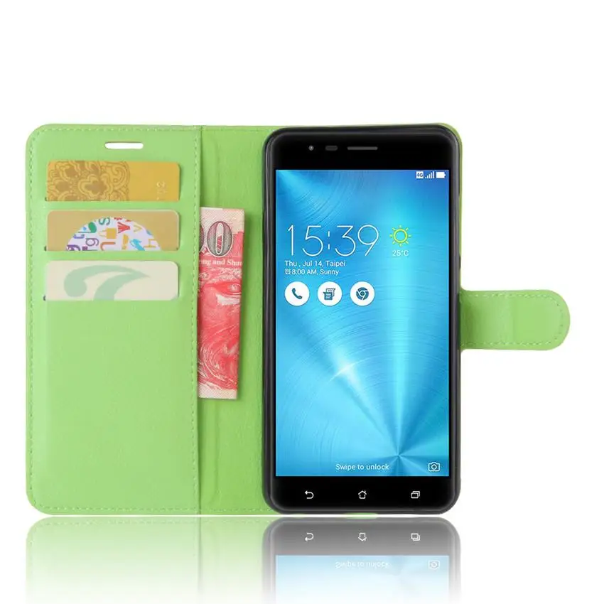 Роскошный чехол s для Asus Zenfone 3 Zoom ZE553KL, кошелек из искусственной кожи, чехол для телефона, чехол s для Asus ZE553KL, чехол, откидная задняя крышка