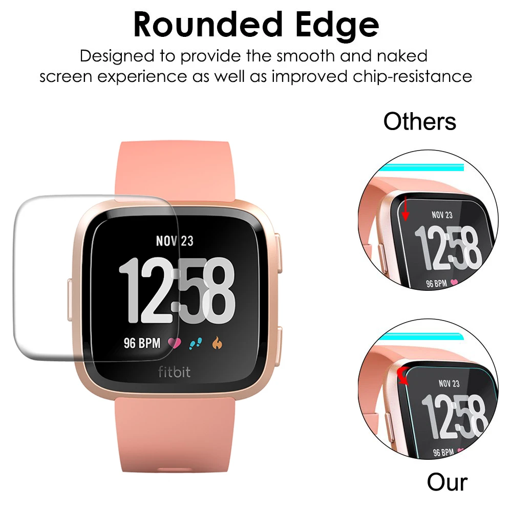 1 шт./2 шт. HD закаленное стекло 9H 2.5D Премиум Защитная пленка для экрана Fitbit умные