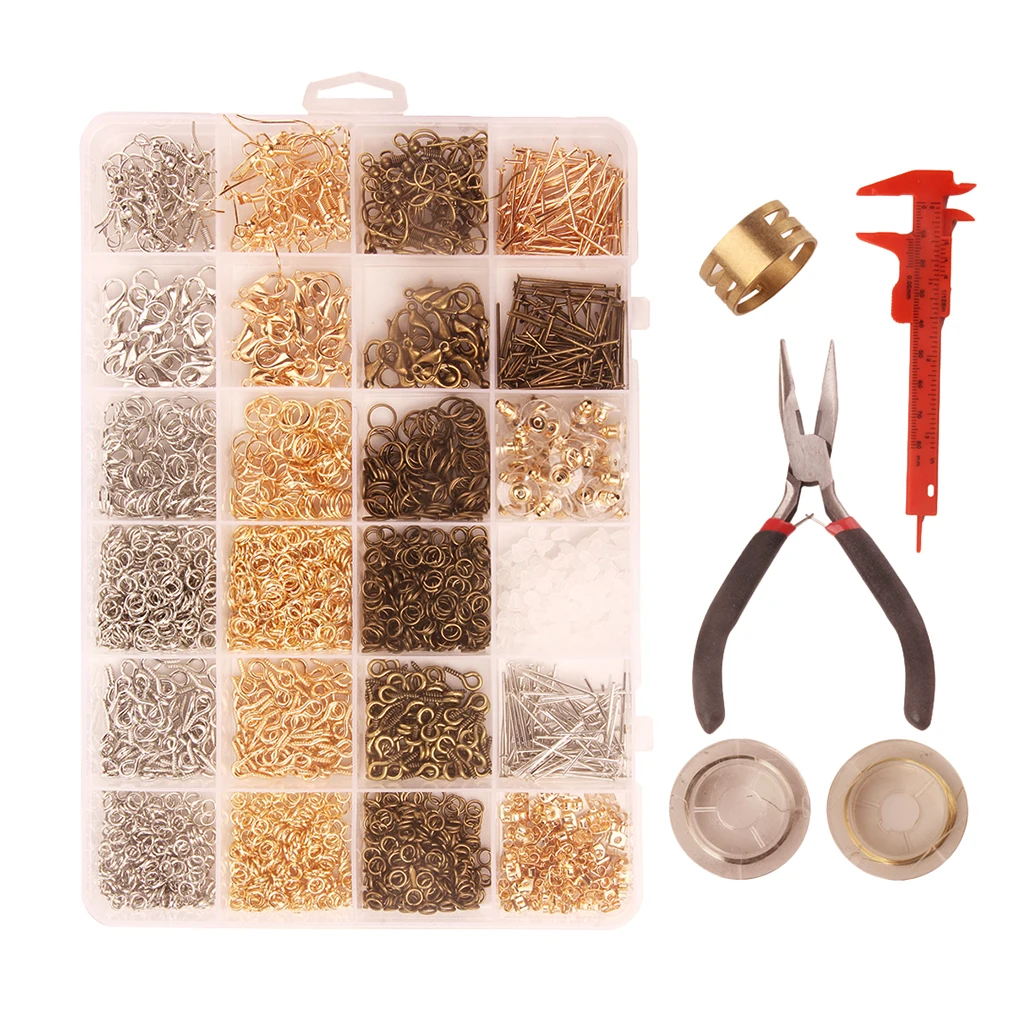 

Jewelry Making Kit Set Tool Supplies Findings Starter Beading Accessories