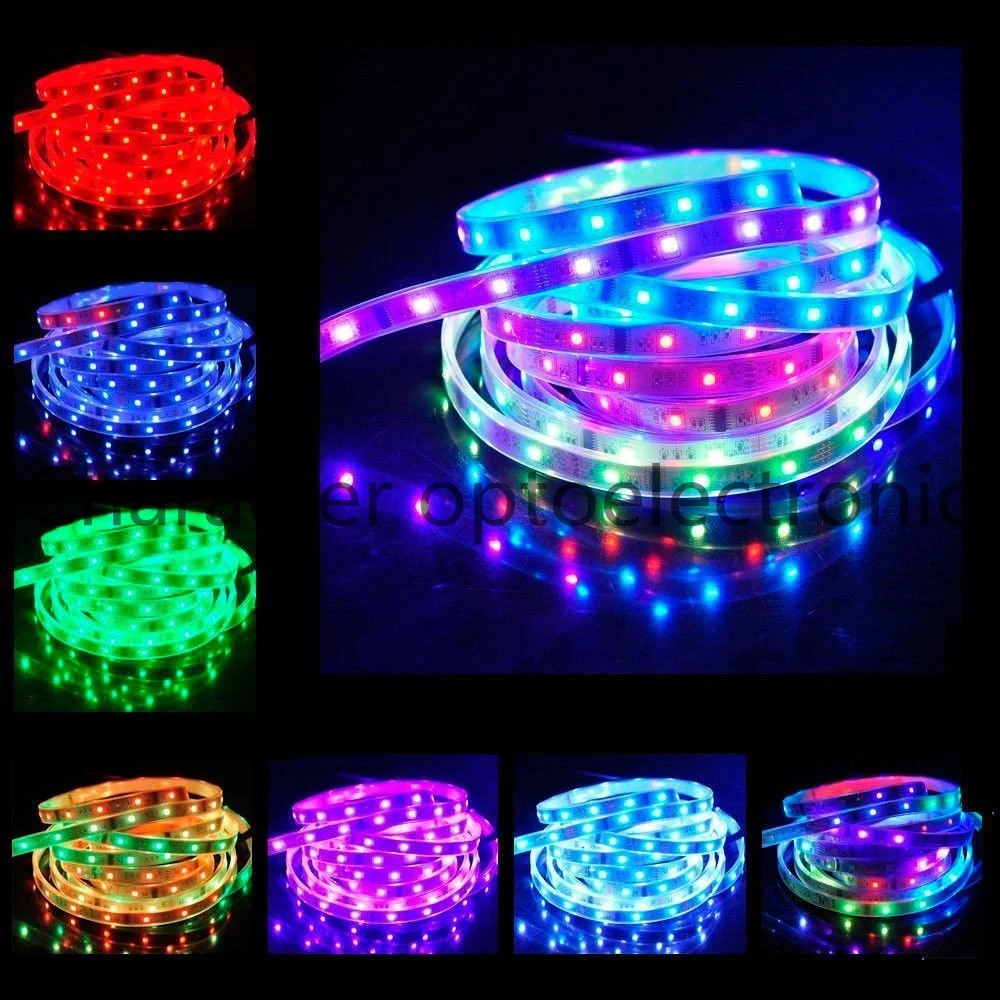 Светодиодная лента RGB dream magic 5 м 12 в пост. Тока 6803 IC IP67 водонепроницаемая 5050 SMD 150
