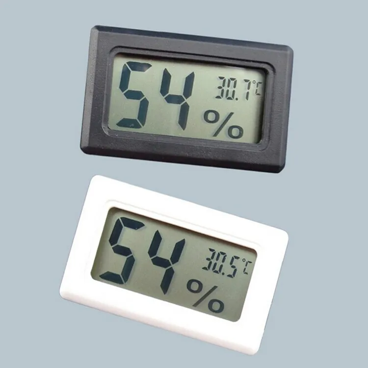 

1000pcs/lot Factory wholesale Embedded LCD electronic Thermometer household incubator breeding kennel humidor box thermometer