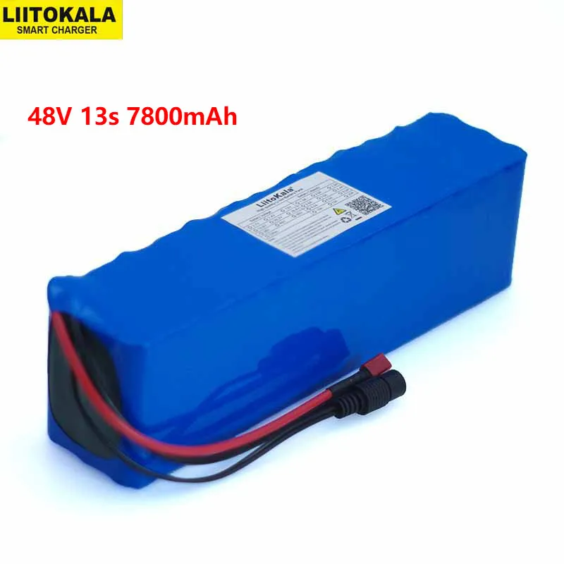 Аккумулятор LiitoKala для электромобиля 48 В 7 8 Ач 13s3p высокая мощность 7800 мАч 18650 DIY + BMS