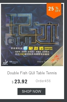 Doublefish охотничьи тени 233 профессиональная ракетка для настольного тенниса rubbers ITTF одобрена губкой для быстрого спиннинга