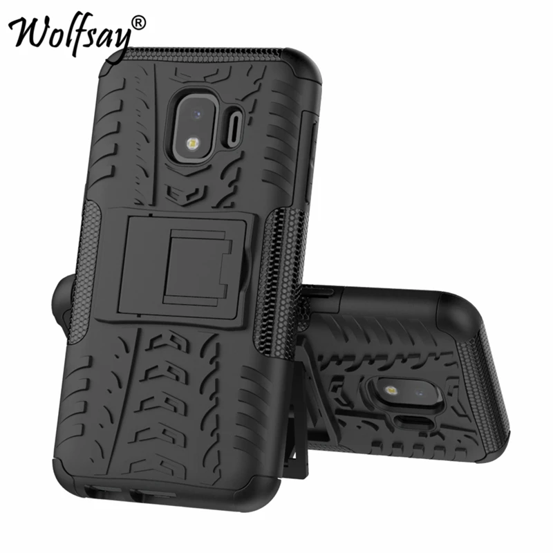 

Wolfsay Case for Samsung Galaxy J2 Core Cover Soft Rubber & Hard PC Case For Samsung J2 Core J260G Case Phone Holder fundas